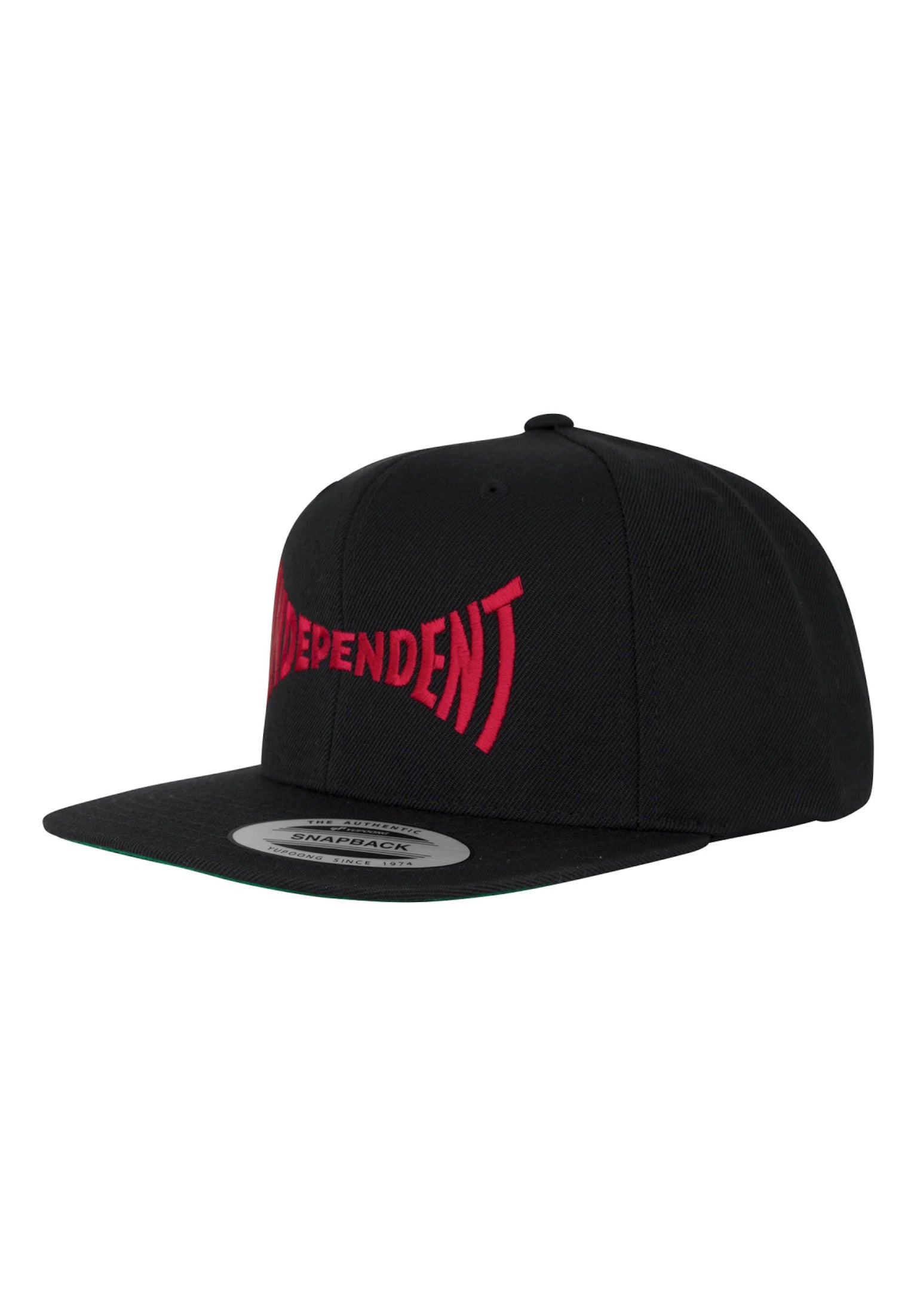Span Embroidered 6-Panel Structured Snapback black-darkred Vorderansicht