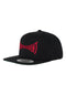 Span Embroidered 6-Panel Structured Snapback black-darkred Vorderansicht