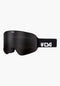 Goggle Four solid black-black Vorderansicht