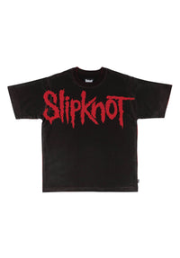 x Slipknot Barcode Boxy Overprint black Vorderansicht