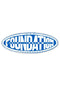 Oval Sticker blue Vorderansicht