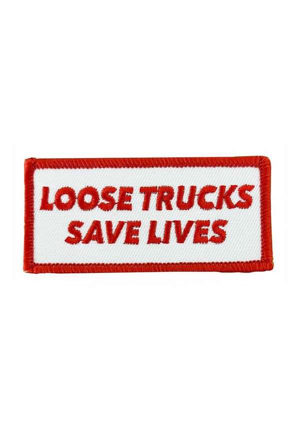 Loose Trucks Safe Live Patch white-red Vorderansicht