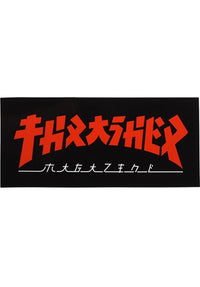 Godzilla Rectangle Sticker black-red Vorderansicht