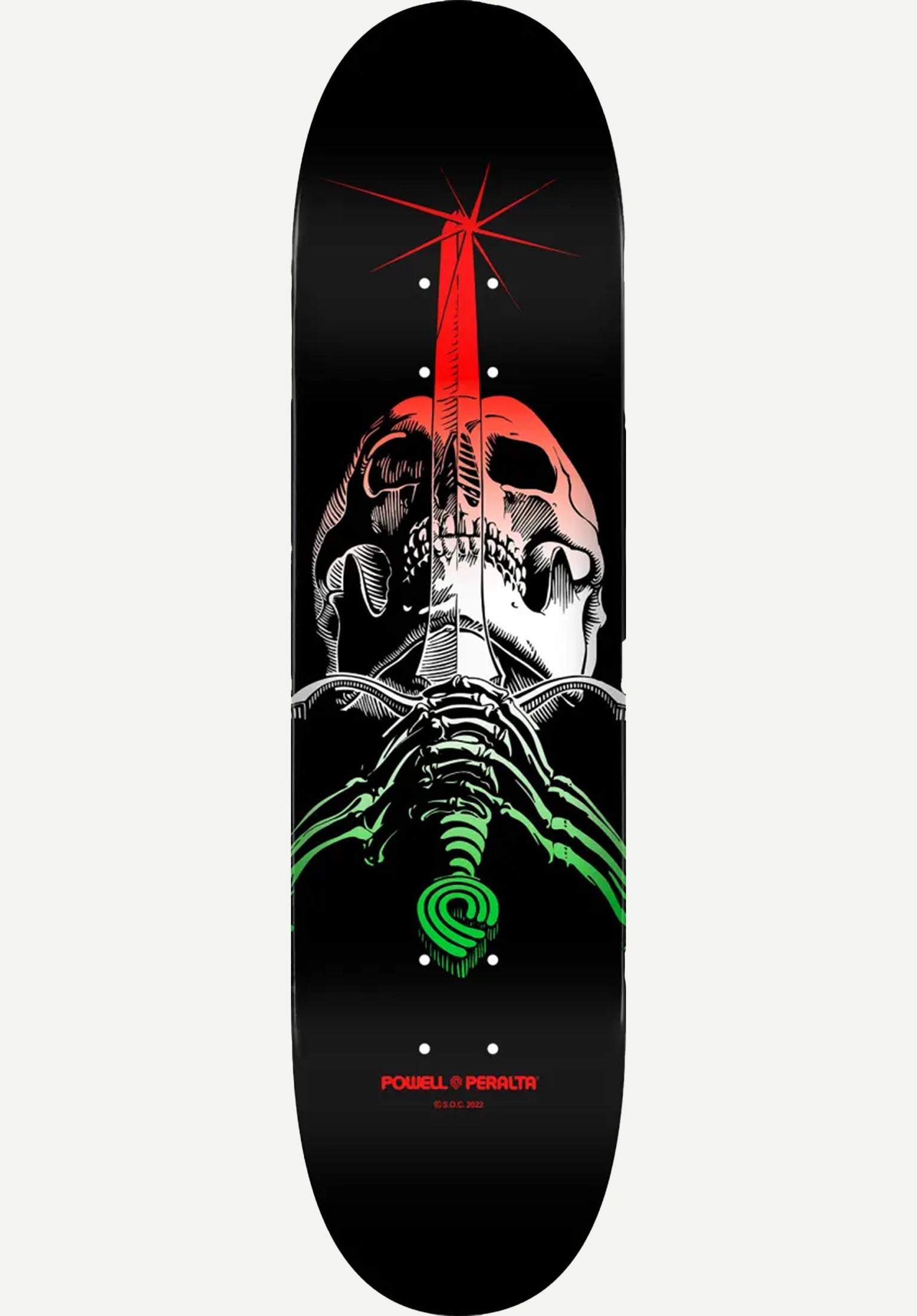 Skull & Sword Fade Popsicle green Vorderansicht