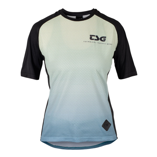 Seen Jersey Women blue-matcha gradient Vorderansicht