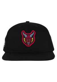 X Stranger Things Hellfire Club Snapback Structure black Rueckenansicht