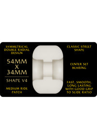 Dragons 95A V4 Symmetrical Medium Ride offwhite Rueckenansicht