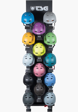 Helmet Display Basic Wood Vorderansicht