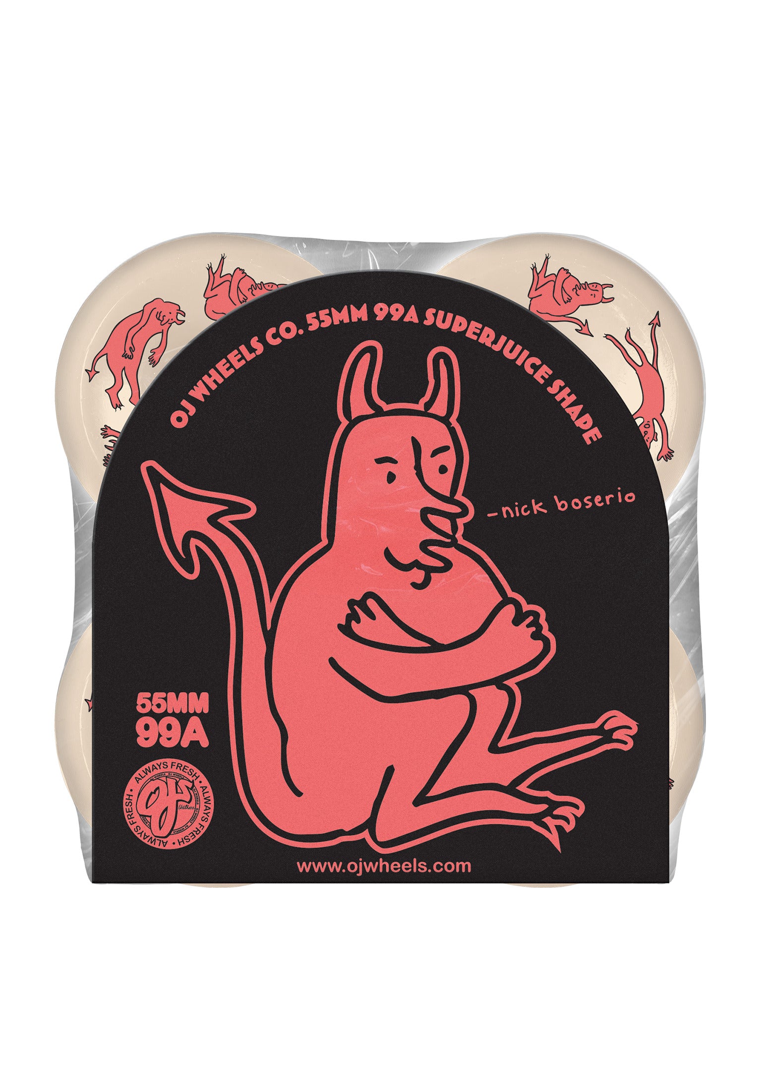 Nick Boserio Little Devils Original 99A white Rueckenansicht