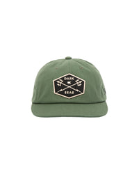 Everest 6-Panel Unstructured green Closeup1
