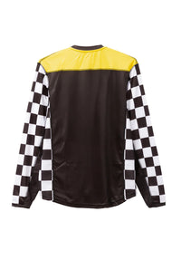 x Mooneyes Yokohama Jersey black-yellow Rueckenansicht