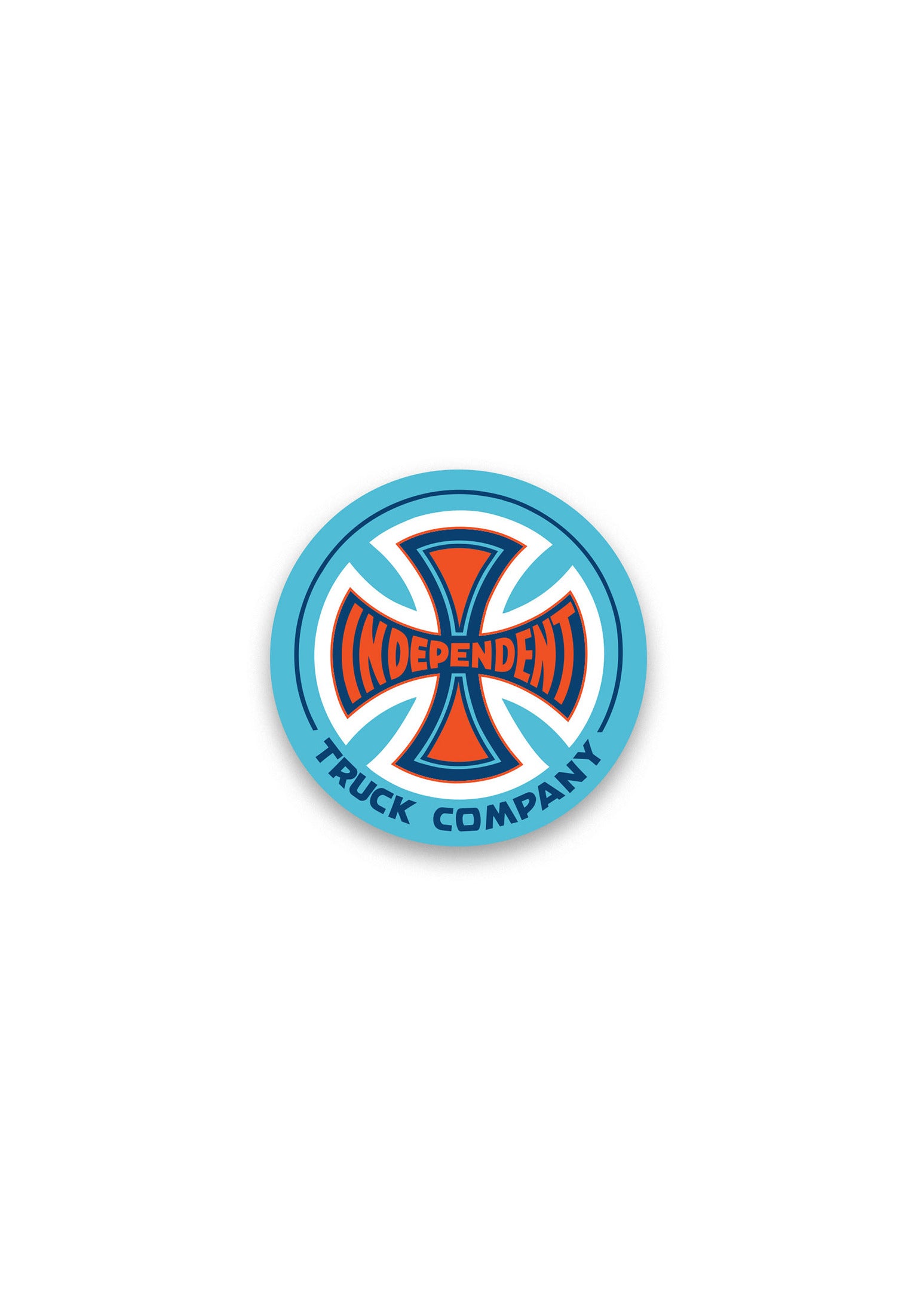 Truck Co Legacy Clear Mylar Sticker 5-Pack blue-orange Vorderansicht