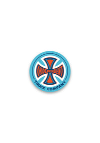 Truck Co Legacy Clear Mylar Sticker 5-Pack blue-orange Vorderansicht