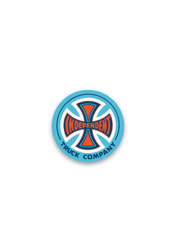 Truck Co Legacy Clear Mylar Sticker 5-Pack blue-orange Vorderansicht