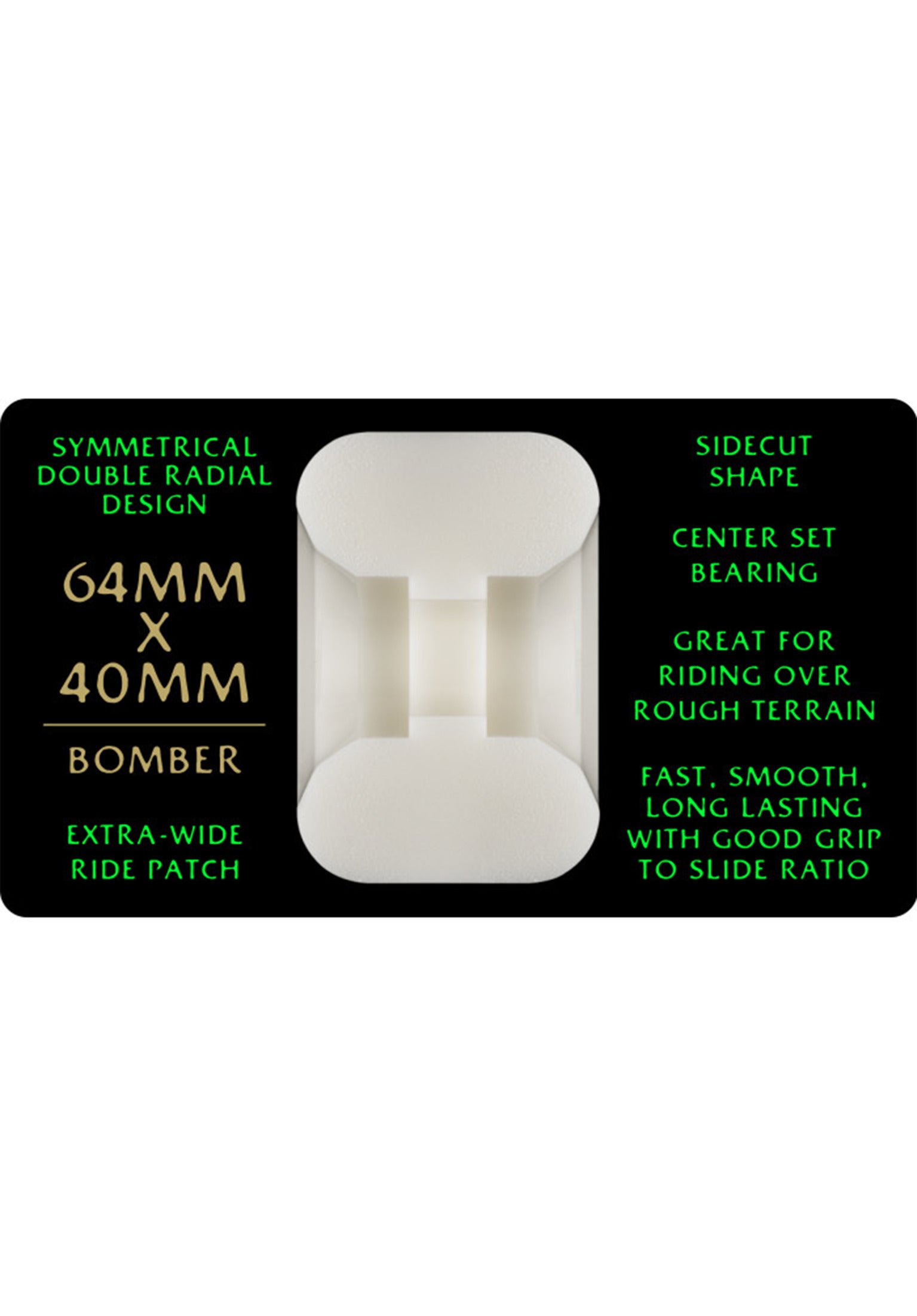 Dragons 88A Bomber Symmetrical Extra Wide Ride offwhite Rueckenansicht