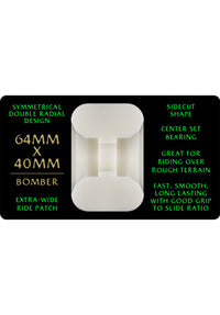 Dragons 88A Bomber Symmetrical Extra Wide Ride offwhite Rueckenansicht