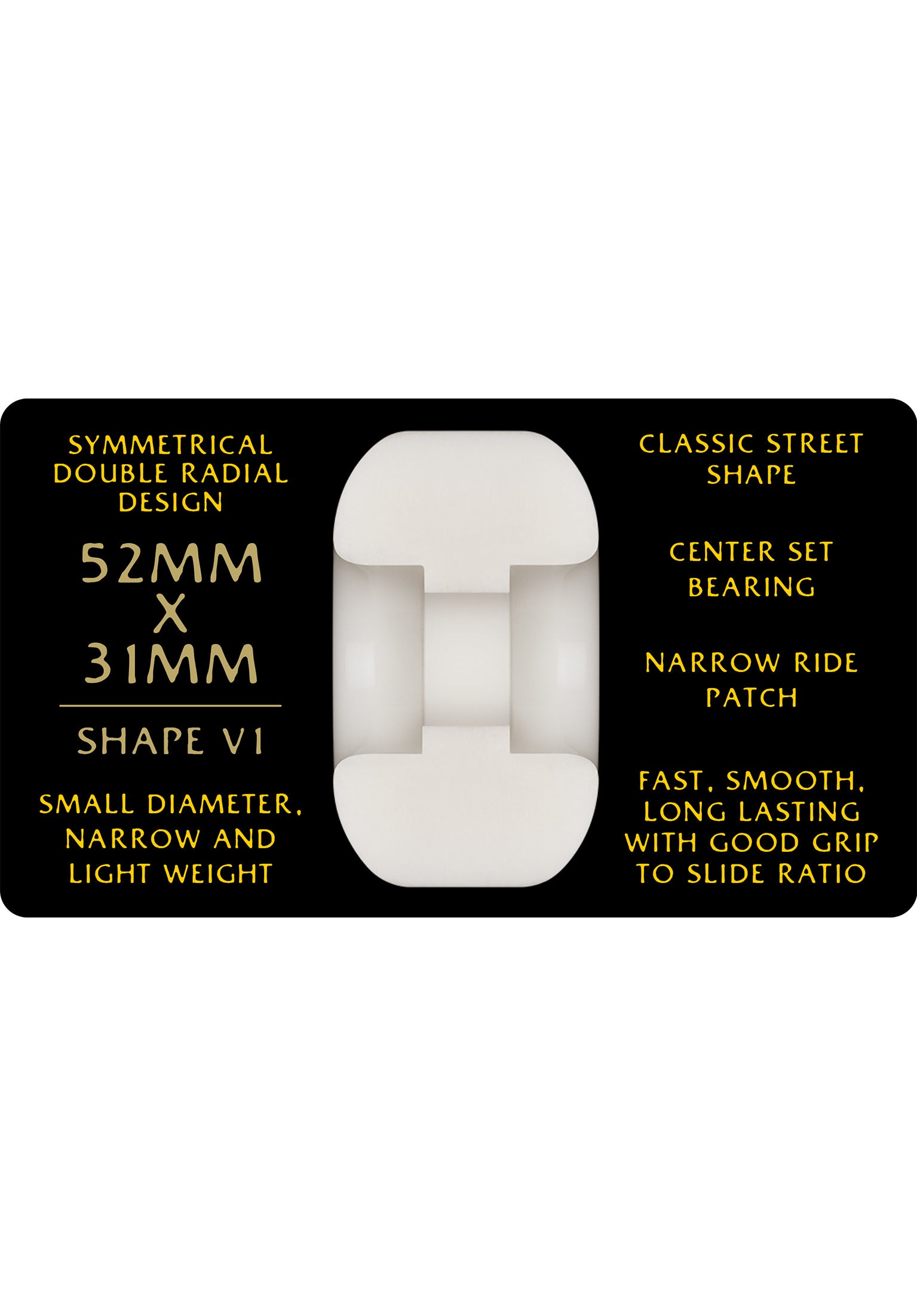 Dragons 95A V1 Symmetrical Narrow Ride offwhite Rueckenansicht