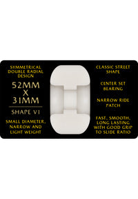 Dragons 95A V1 Symmetrical Narrow Ride offwhite Rueckenansicht