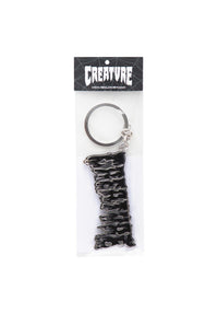 Hesher Flame Key Chain silver Closeup1
