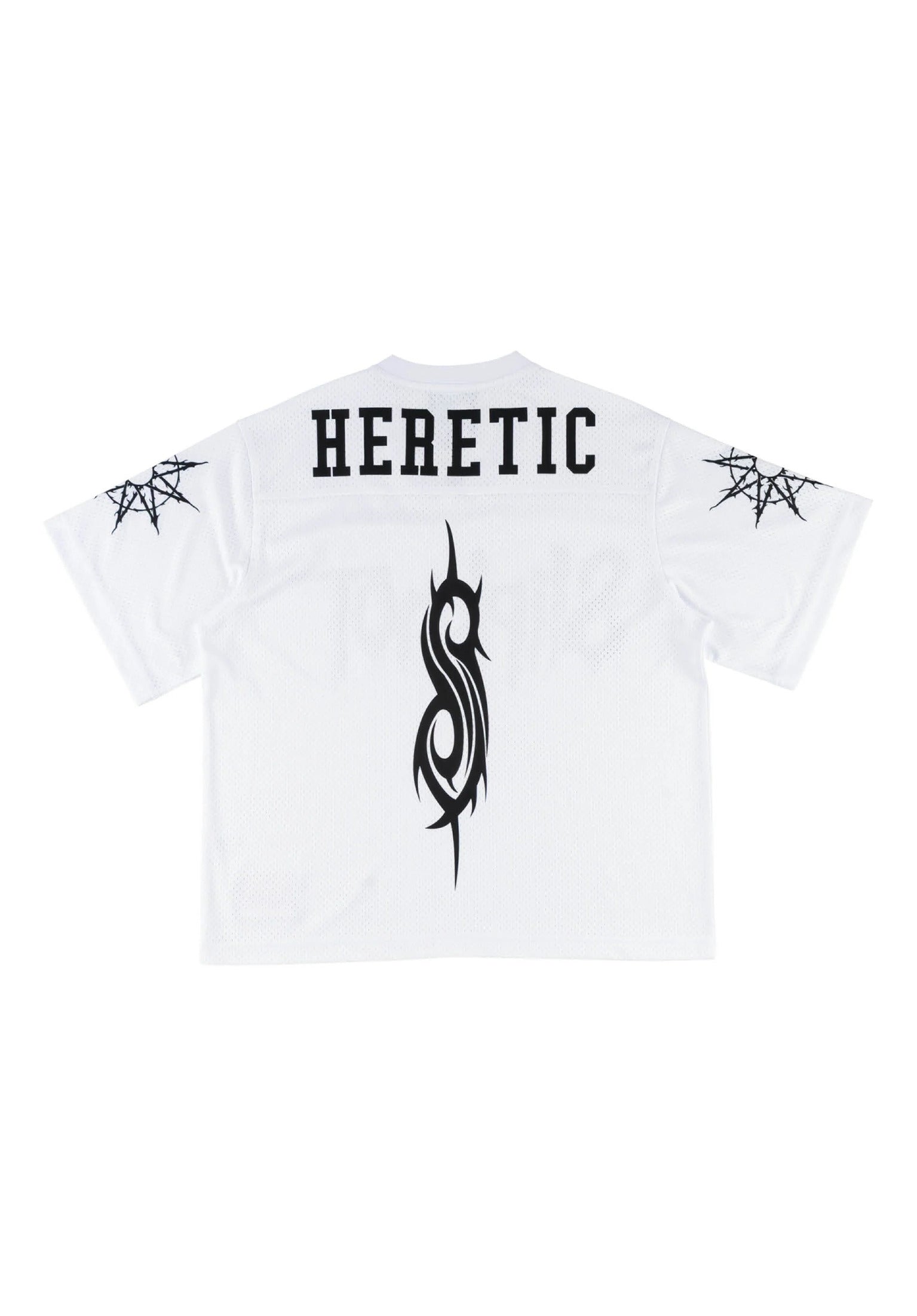 x Slipknot Heretic Mesh Football Jersey white Rueckenansicht