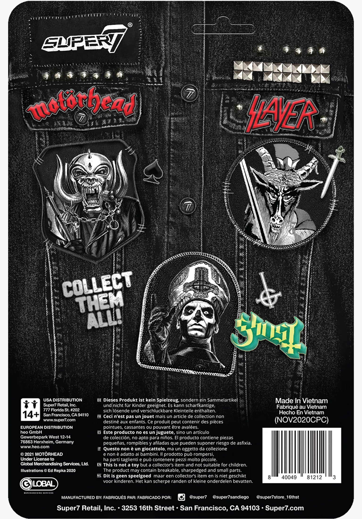 Motorhead ReAction Figure Warpig Japanese Chrome multicolored Closeup1