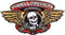 Winged Ripper Lapel Pin red / metallic gold Vorderansicht