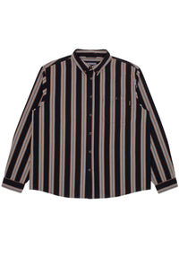 Long Sleeve Button Down black stripe Vorderansicht