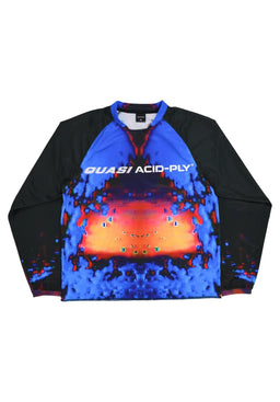 Gasser Moto Jersey electric-blue Vorderansicht