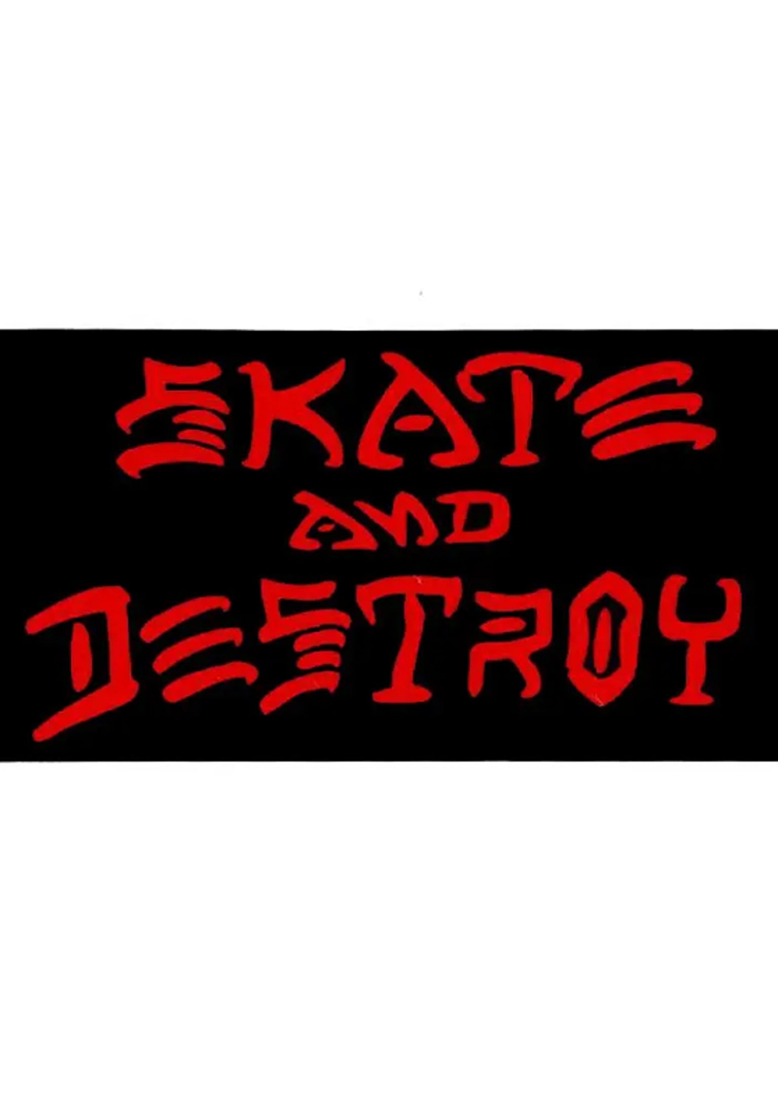 Thrash & Destroy 5 Sticker black Vorderansicht