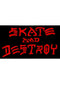 Thrash & Destroy 5 Sticker black Vorderansicht