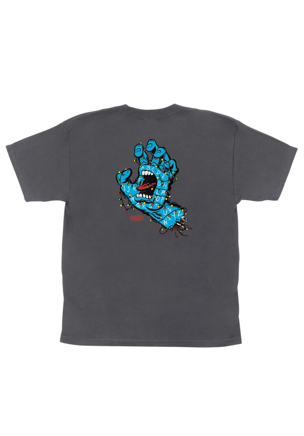 X Stranger Things Screaming Lights Youth charcoal Vorderansicht