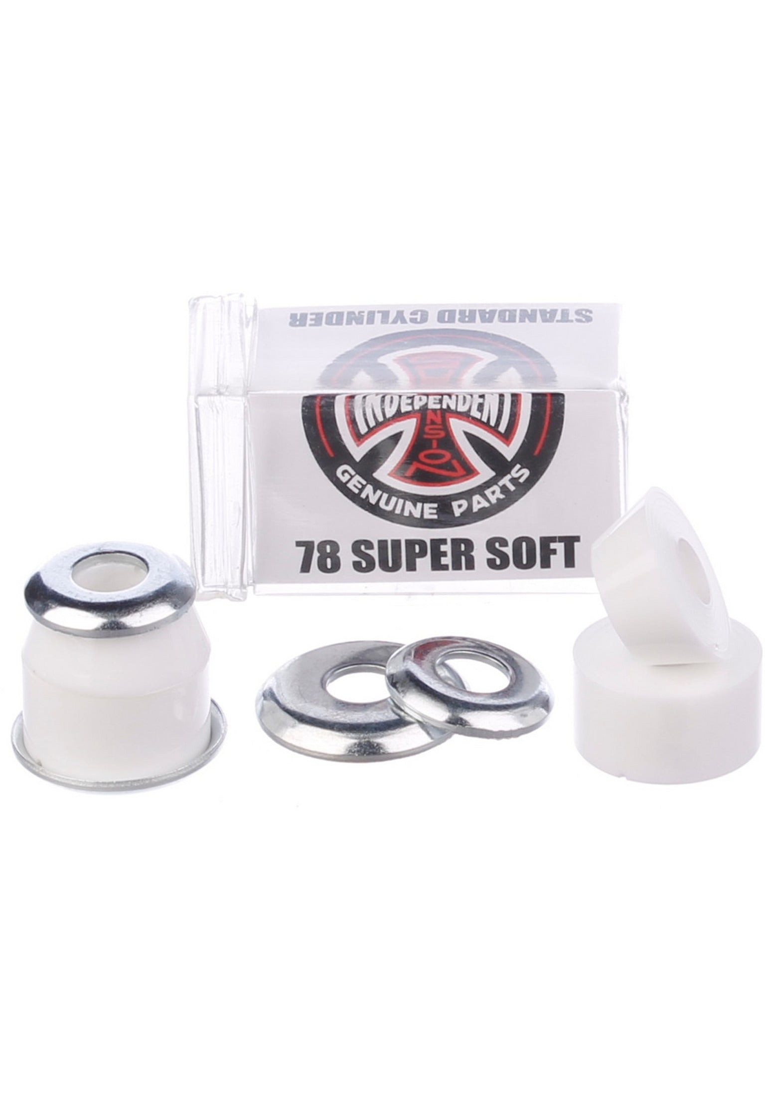 Standard Cylinder Cushions Super Soft 78A 4er white Vorderansicht