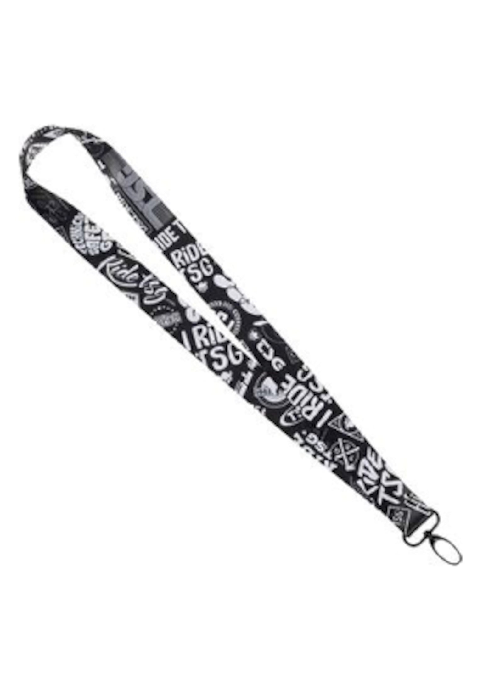 Lanyard Key Chain black-white Vorderansicht