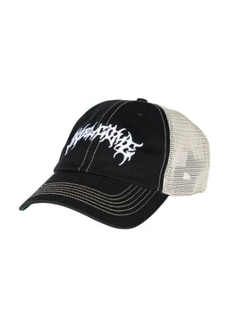 Barb Embroidered Hat black-white Vorderansicht