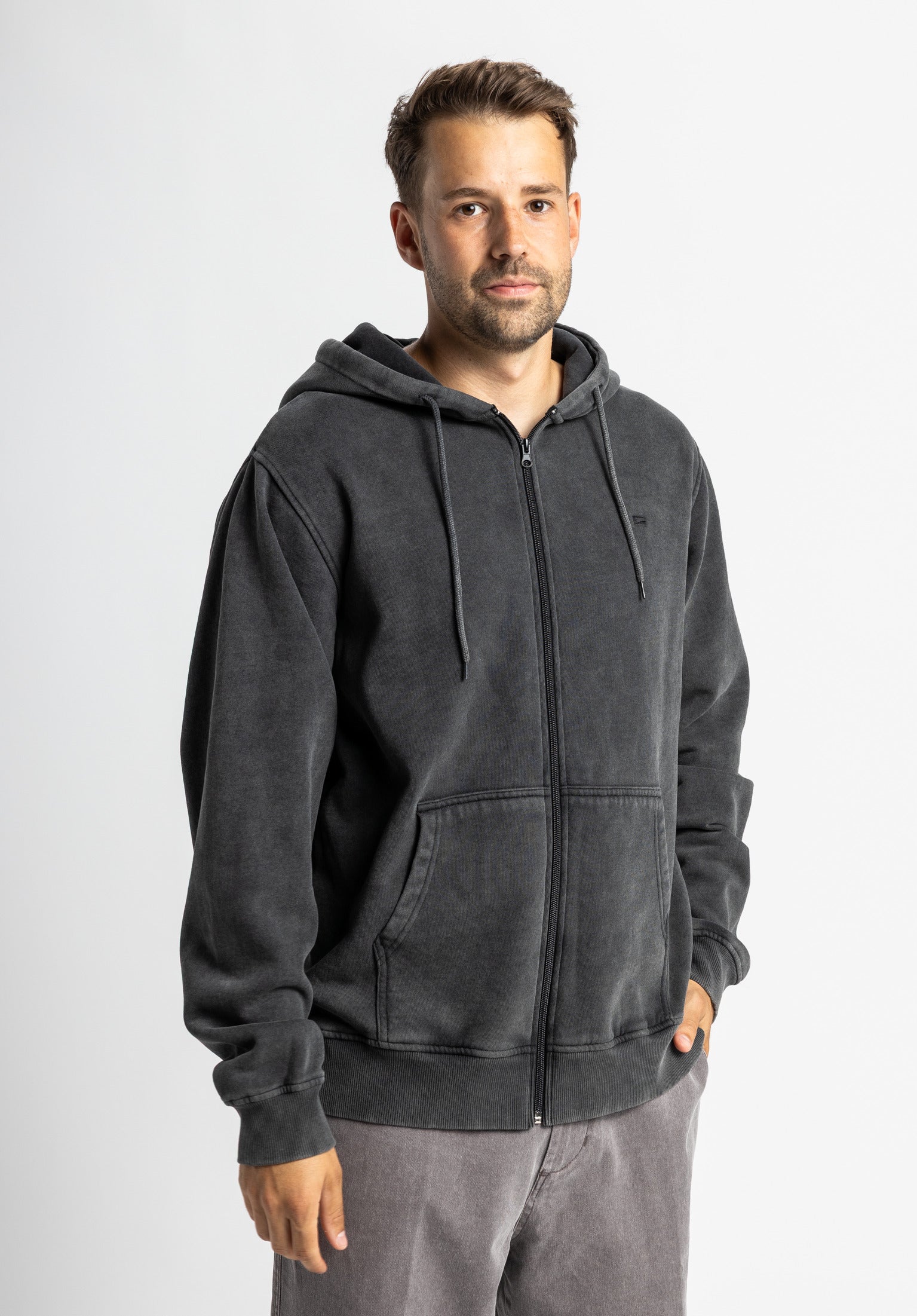 Easy Zip blackfaded Rueckenansicht