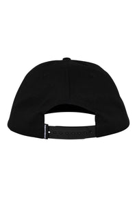 Tried & True 5-Panel Unstructured Low Snapback black Rueckenansicht