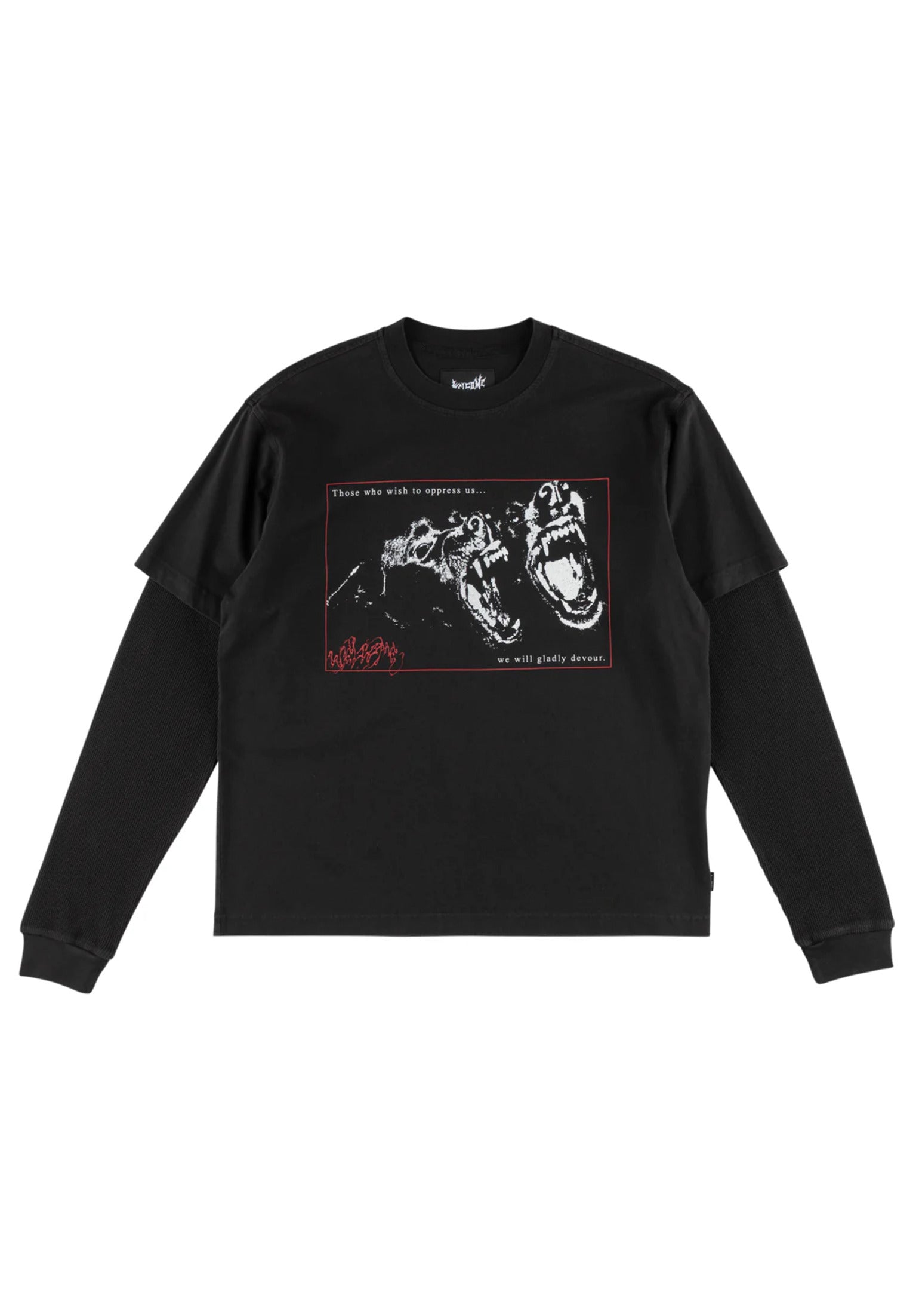 Snarl Layerd black Vorderansicht