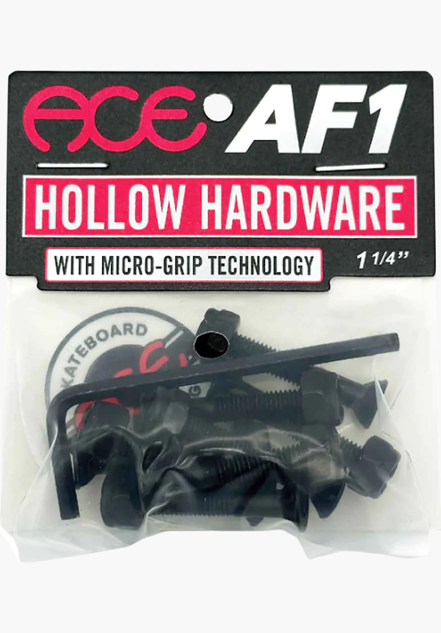 Allen 1 1/4 AF1 Hollow Bolts with Grippers black Vorderansicht