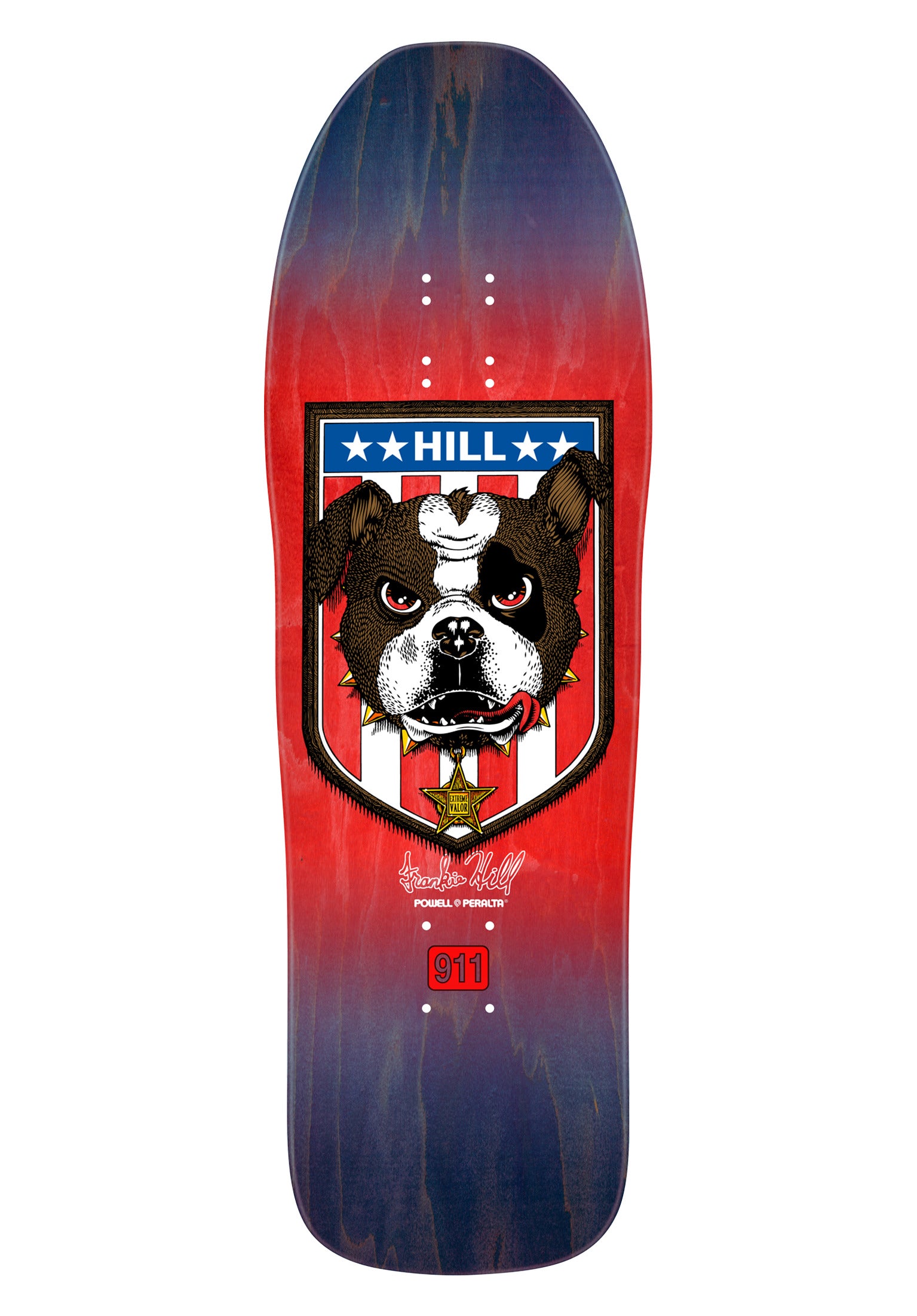 Frankie Hill Bulldog blue/red foil Vorderansicht