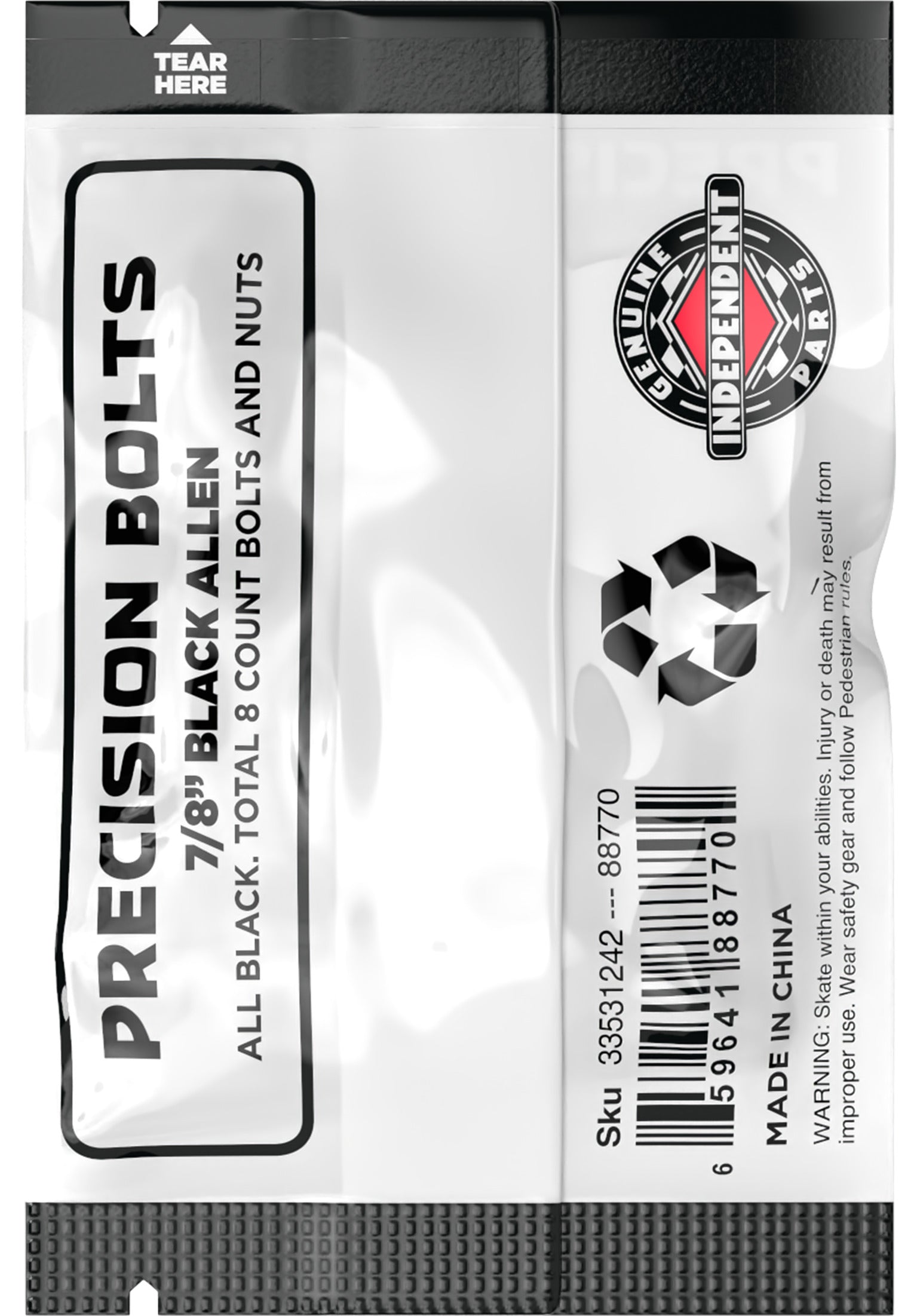 7/8 Allen black Rueckenansicht