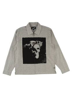 Crowned Printed Oxford black Vorderansicht