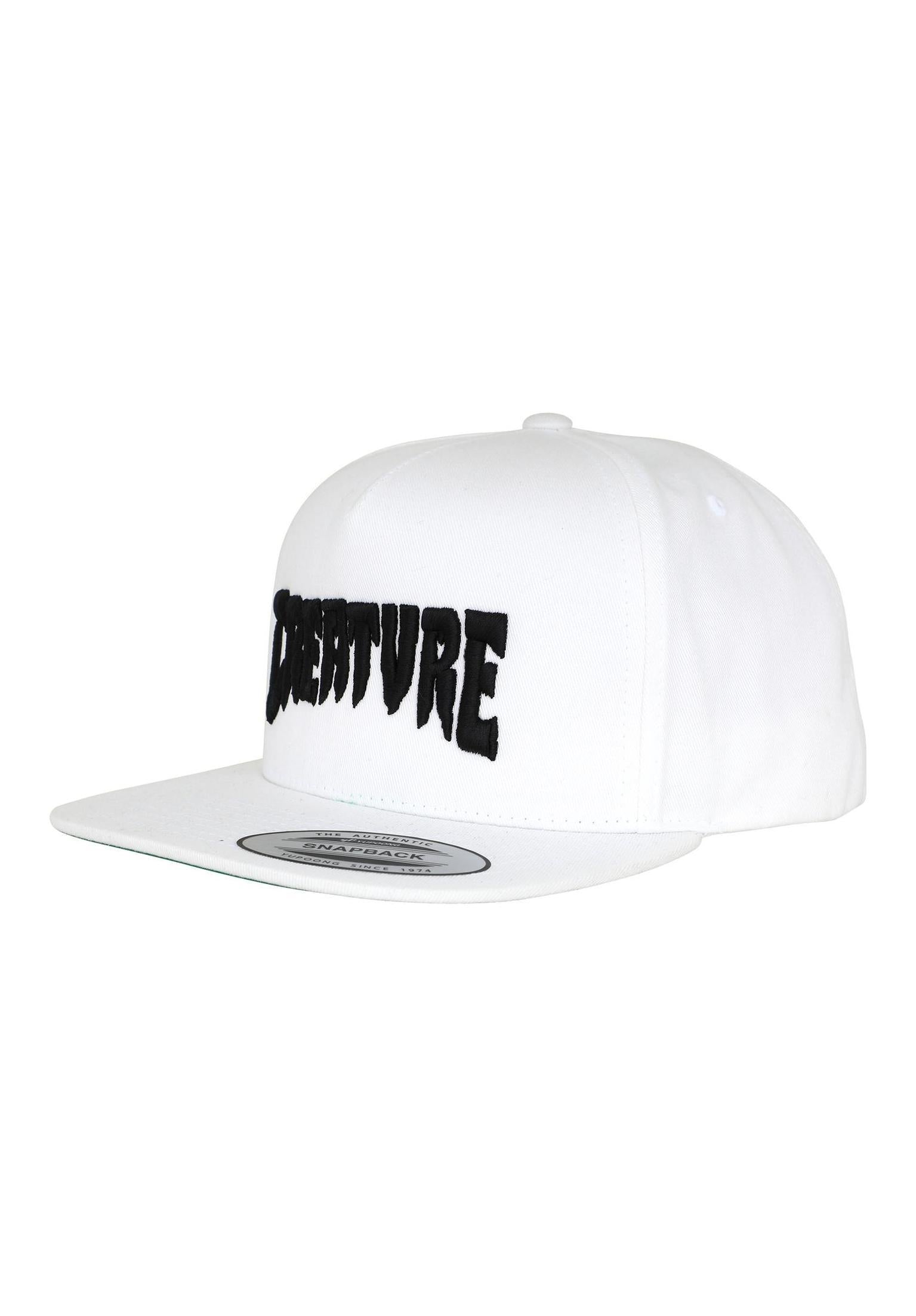 Mono Logo 5-Panel Structured Snapback white Vorderansicht