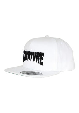 Mono Logo 5-Panel Structured Snapback white Vorderansicht
