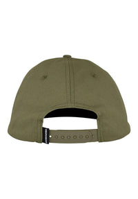 Bar Logo Snapback Unstructured army-green Rueckenansicht