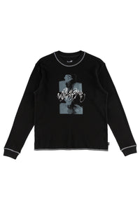 Scan Pigment-Dyed Contrast Stitch Thermal black Vorderansicht