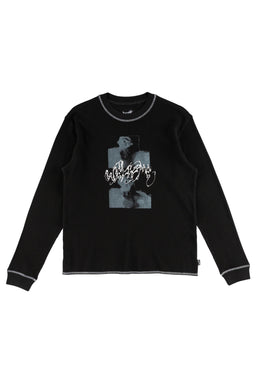 Scan Pigment-Dyed Contrast Stitch Thermal black Vorderansicht